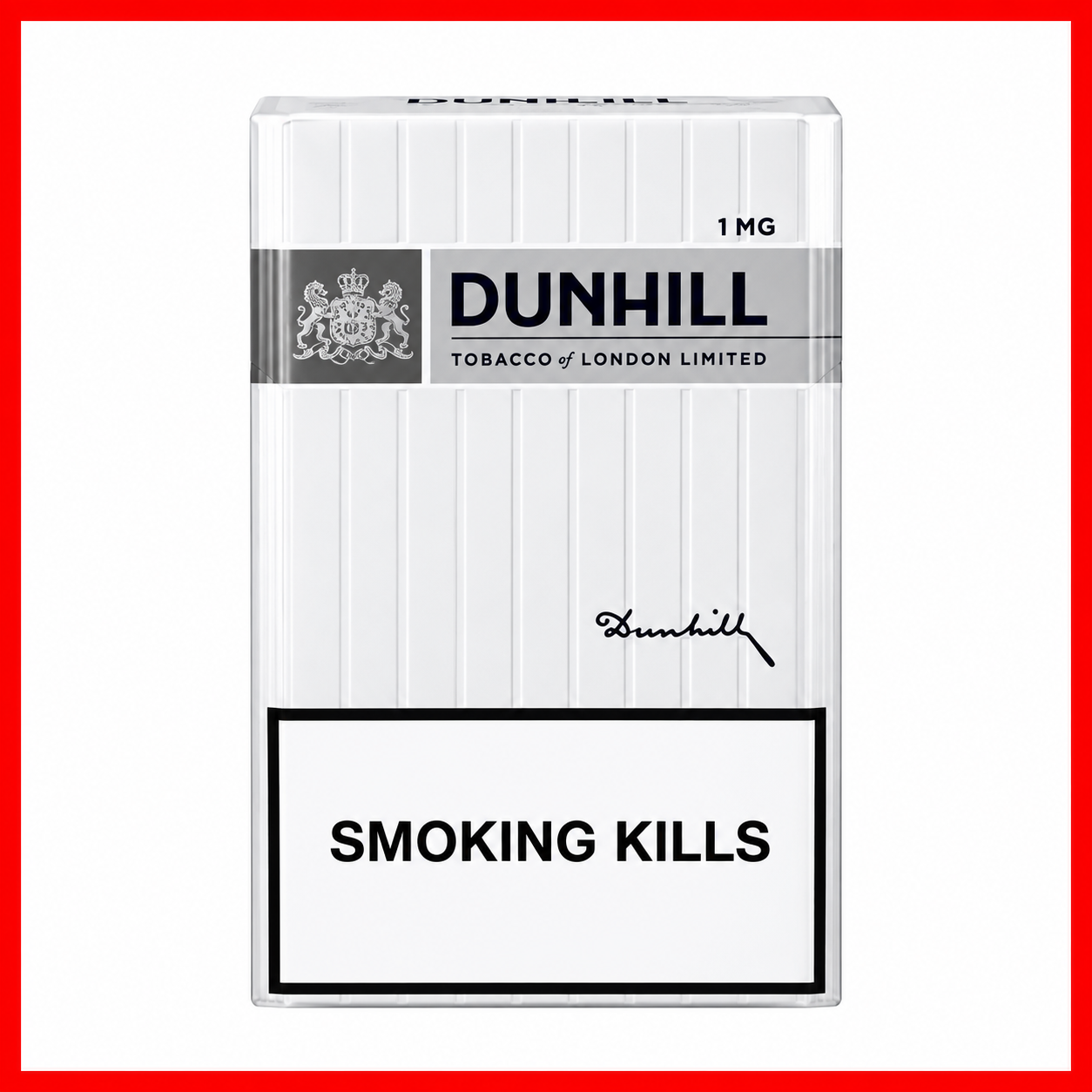 Dunhill 1mg cigarettes pack product image Dunhill 1mg cigarettes pack product image