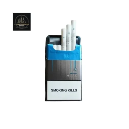 Dunhill Switch 8MG cigarettes pack with blue design