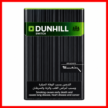 Dunhill Switch Green Cigarettes pack product image