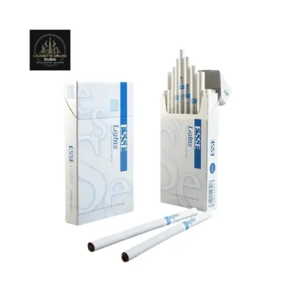 ESSE Lights cigarettes pack with white slim design