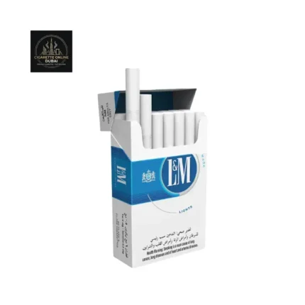 L&M Blue Label cigarettes pack in Dubai with blue design