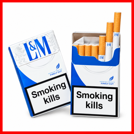 LM Blue Label cigarettes pack