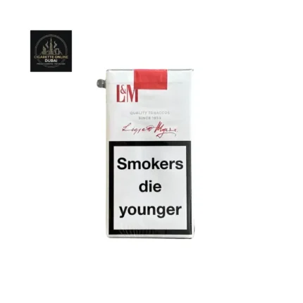 L&M Red Label cigarettes pack with classic red design