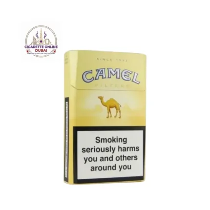 Camel Yellow cigarettes pack with warning label
