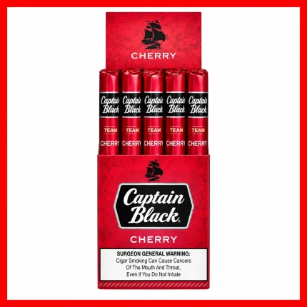 Captain Black Cigarillo packaging featuring the Captain Black branding and cigarillo product design.