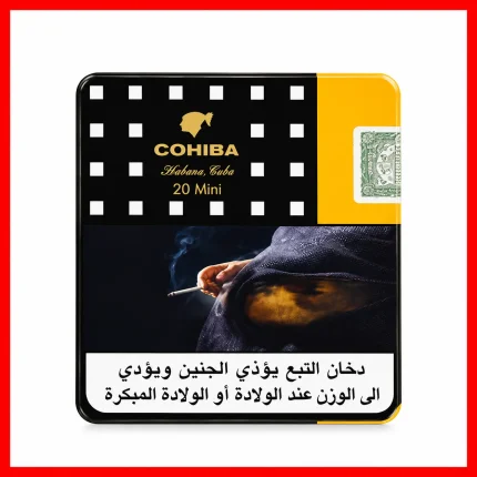 Cohiba Mini 20 cigar pack on a clean white background