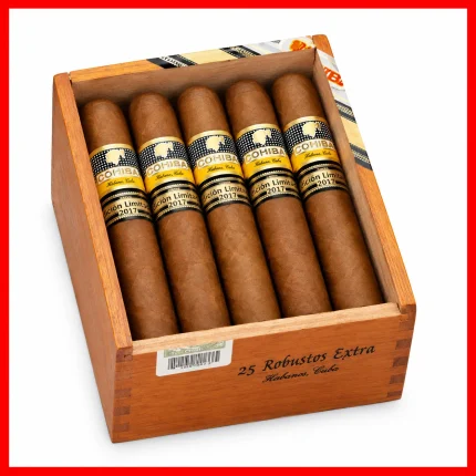 Cohiba Robustos Supremos cigar product pack on a clean white background