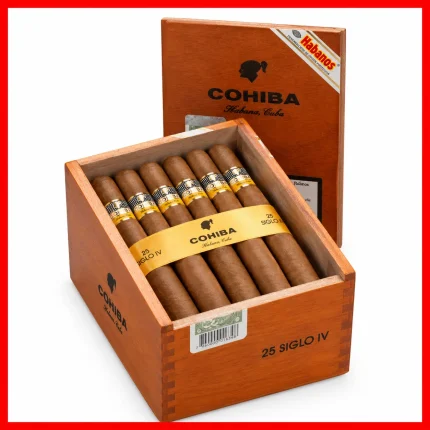 Cohiba Siglo IV (4) cigar product pack on a clean white background.