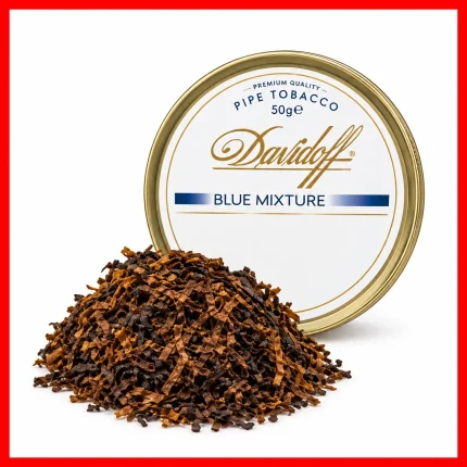 Davidoff Blue Mixture Pipe Tobacco product pack on a clean white background.